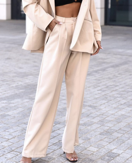 ELEGANCKIE SPODNIE DAMSKIE BELLUCI BEŻOWE