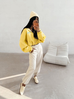 BLUZA DAMSKA OLAVOGA TULIP ŻÓŁTA – MODNA BLUZA DAMSKA STREETWEAR