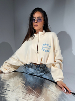BLUZA DAMSKA POLAROWA CREME MILK LAMANUEL