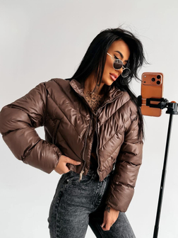 KURTKA DAMSKA TAAZU CZEKOLADOWA OLA VOGA