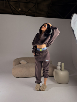 DRES DAMSKI OVERSIZE CREAMY CZEKOLADA LAMANUEL