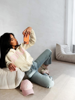 CASUALOWA BLUZA DAMSKA Z KAPTUREM IRIS ECRU OLA VOGA