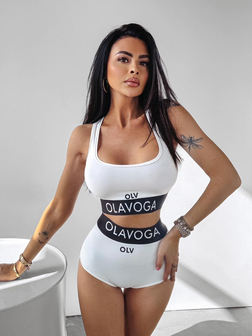 DAMSKI KOMPLET BIELIZNY SPORTOWEJ LUXE BIAŁY OLA VOGA