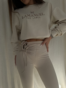 LEGGINSY DAMSKIE SOLACE BEŻ LAMANUEL