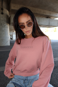 BLUZA DAMSKA ONE SIZE ABOUT BRUDNY RÓŻ  LAMANUEL