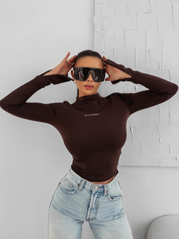 DOPASOWANA BLUZKA DAMSKA AUTUMN CZEKOLADA OLA VOGA