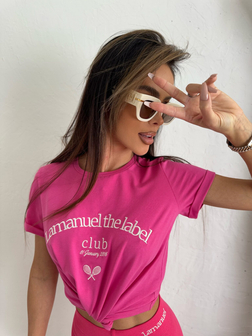 TSHIRT DAMSKI BESTIES FUKSJA LAMANUEL