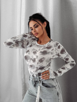 DOPASOWANE BODY DAMSKIE MISTY FOREST ECRU OLA VOGA