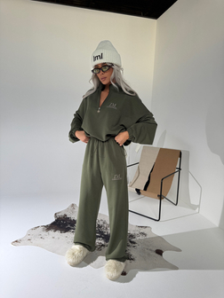 DRES DAMSKI OVERSIZE MAGNUM KHAKI LAMANUEL