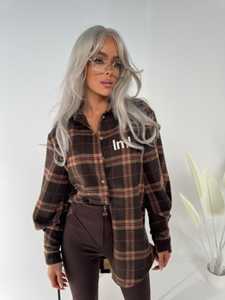 KOSZULA DAMSKA ICEBEG CZEKOLADA LAMANUEL