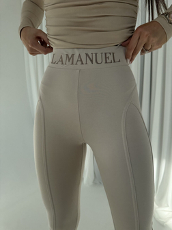 LEGGINSY DAMSKIE MY TYPE BEŻ LAMANUEL